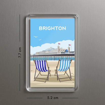Brighton Pier Fridge Magnet | East Sussex England Travel Gift