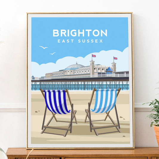 Beachy Head Print | Eastbourne England Travel Wall Art