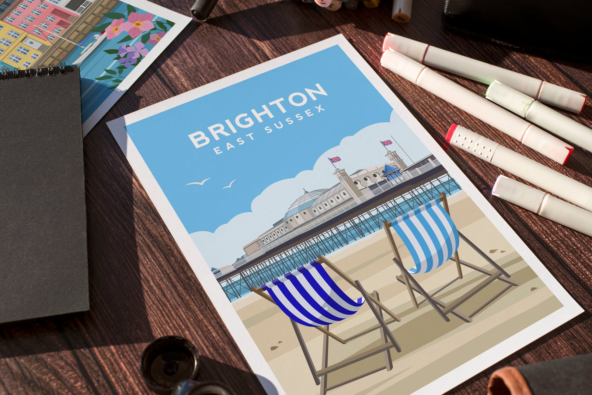 Brighton Pier Print | East Sussex England Travel Wall Art