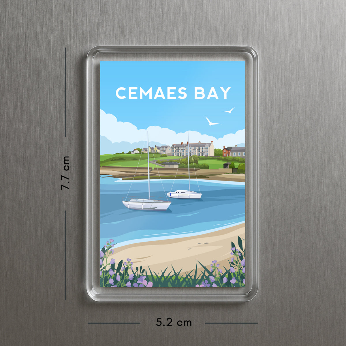 Cemaes Bay Anglesey Fridge Magnet | Wales Souvenir | Welsh Travel Gift