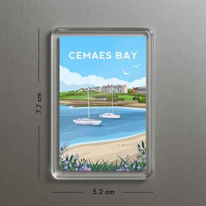 Cemaes Bay Anglesey Fridge Magnet | Wales Souvenir | Welsh Travel Gift
