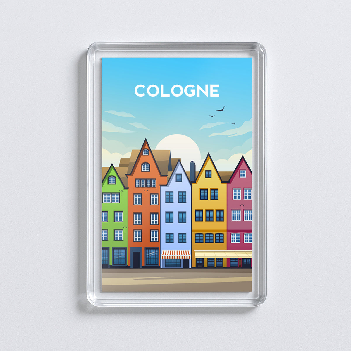 Cologne Market Fridge Magnet | Germany Travel Gift