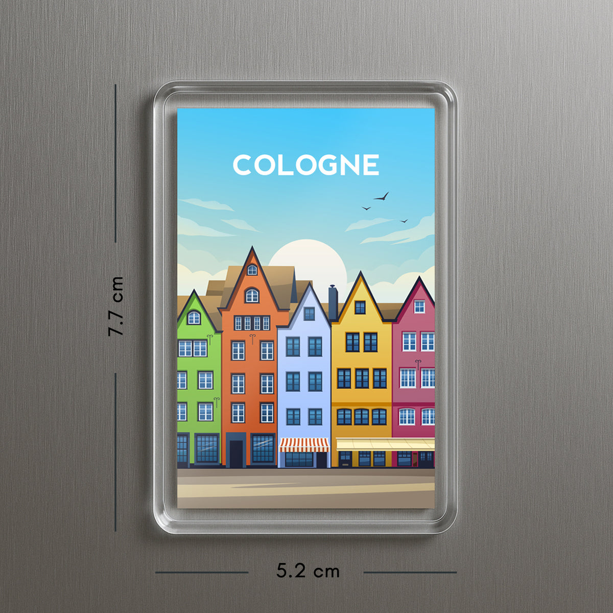 Cologne Market Fridge Magnet | Germany Travel Gift