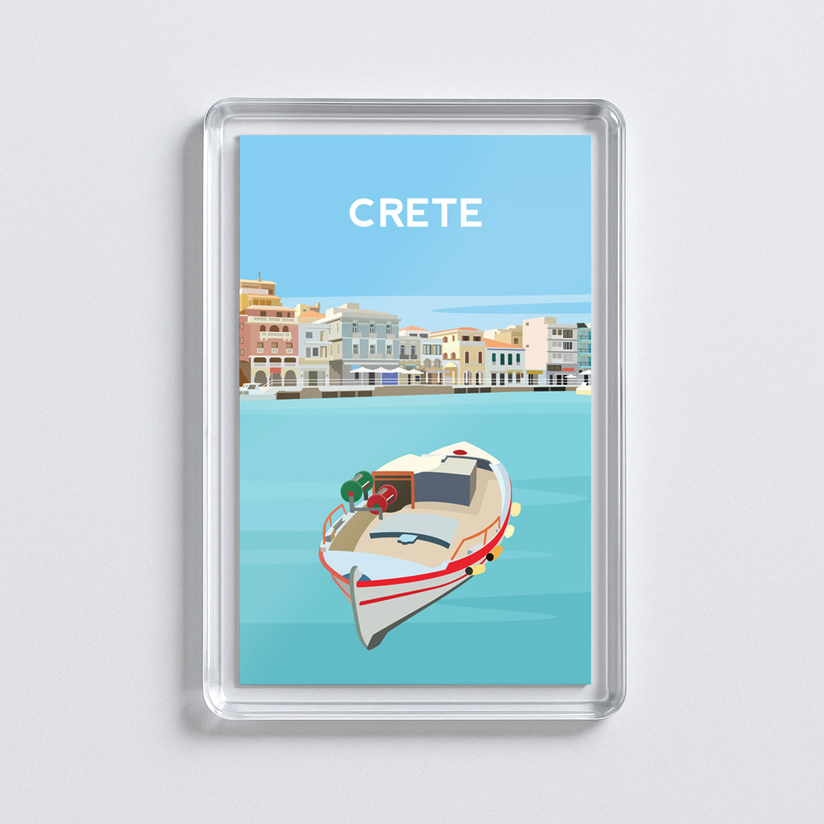 Crete Greece Fridge Magnet | Greek Island Travel Gift