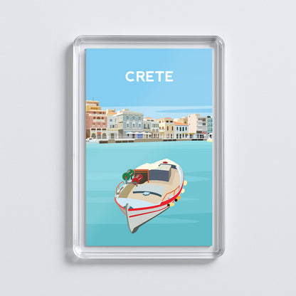 Crete Greece Fridge Magnet | Greek Island Travel Gift
