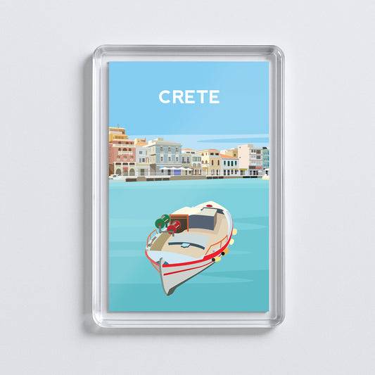 Crete Greece Fridge Magnet | Greek Island Travel Gift