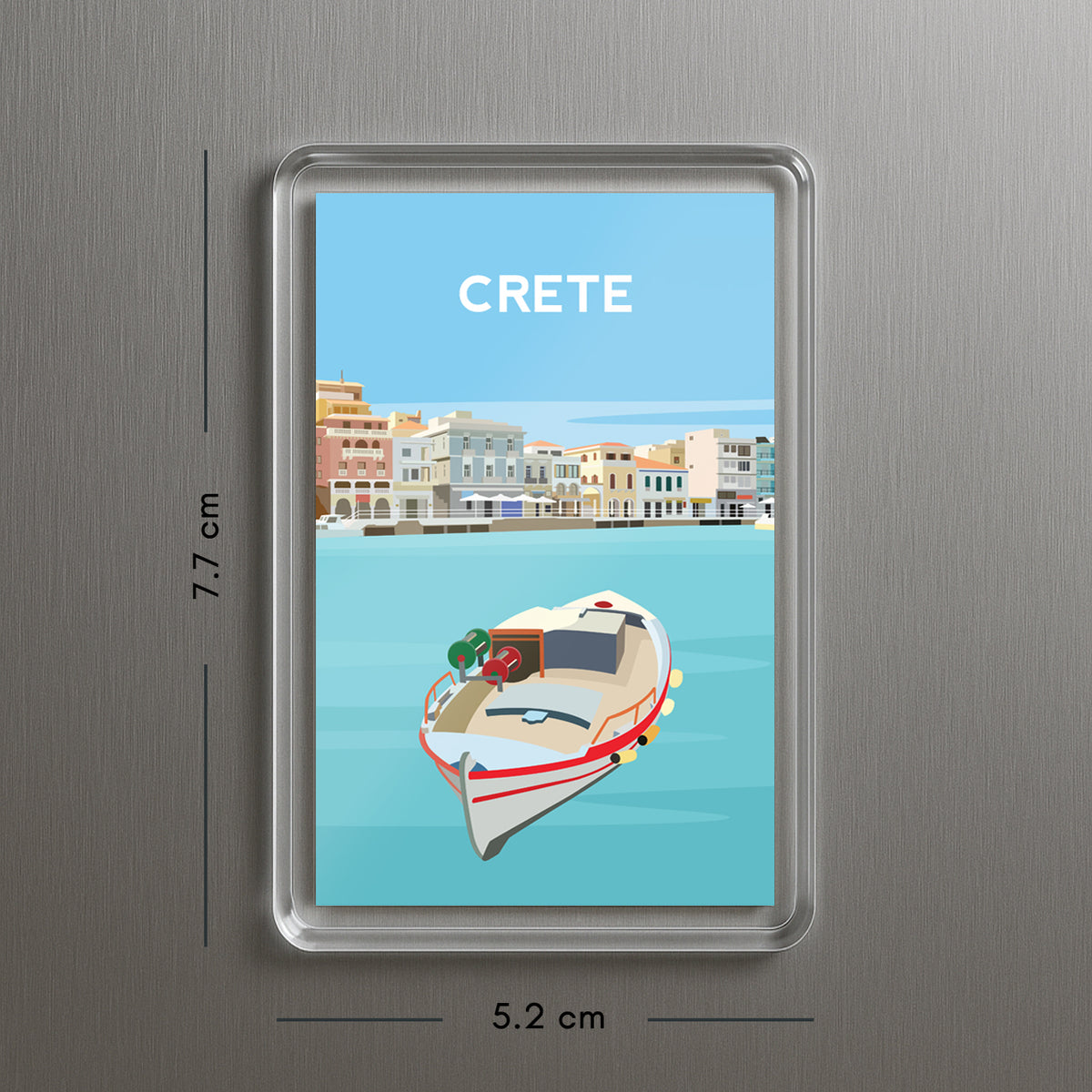 Crete Greece Fridge Magnet | Greek Island Travel Gift