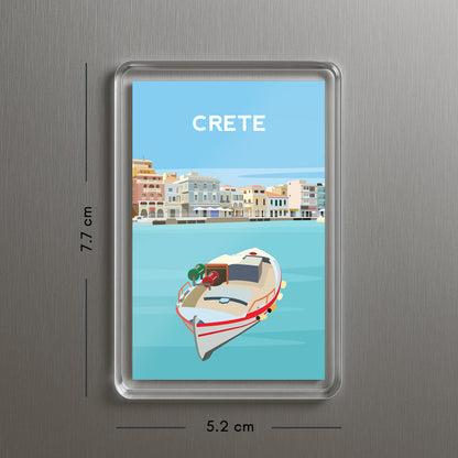 Crete Greece Fridge Magnet | Greek Island Travel Gift