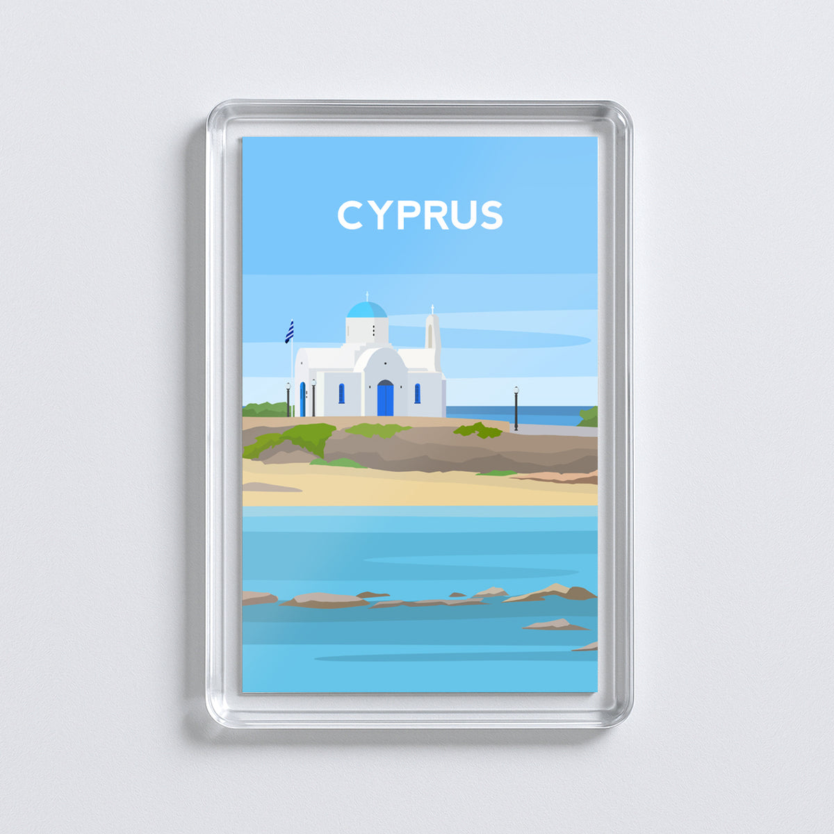 Cyprus Fridge Magnet | Protaras Beach Travel Gift