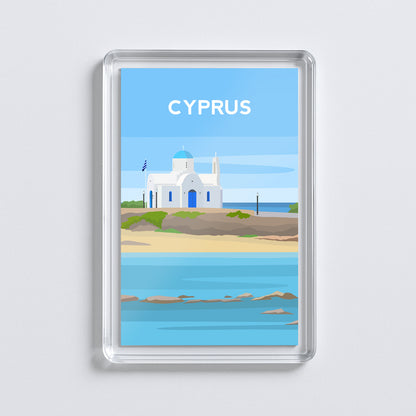Cyprus Fridge Magnet | Protaras Beach Travel Gift