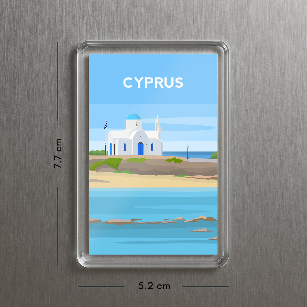 Cyprus Fridge Magnet | Protaras Beach Travel Gift