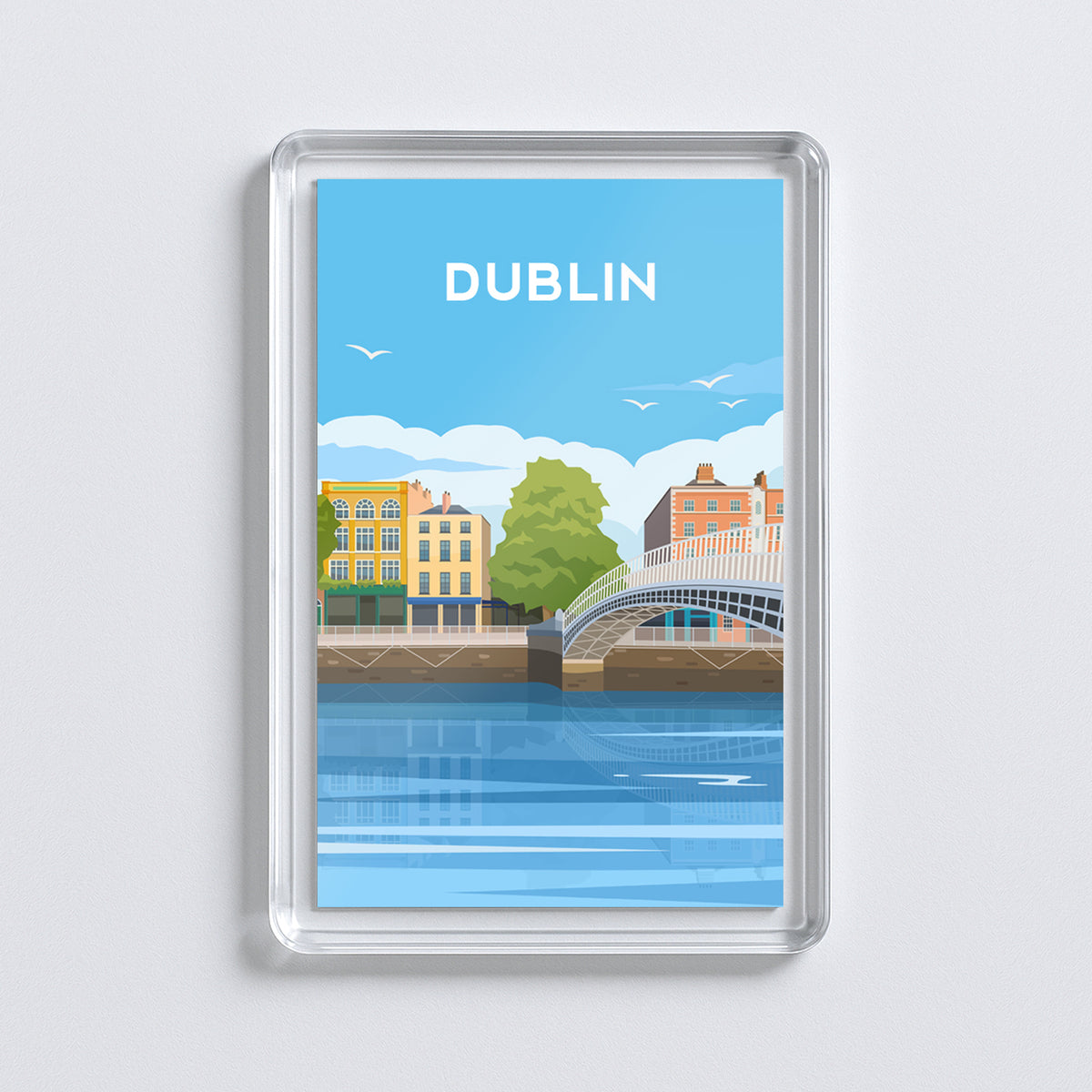Dublin City Fridge Magnet | Ireland Travel Gift