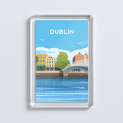 Dublin City Fridge Magnet | Ireland Travel Gift