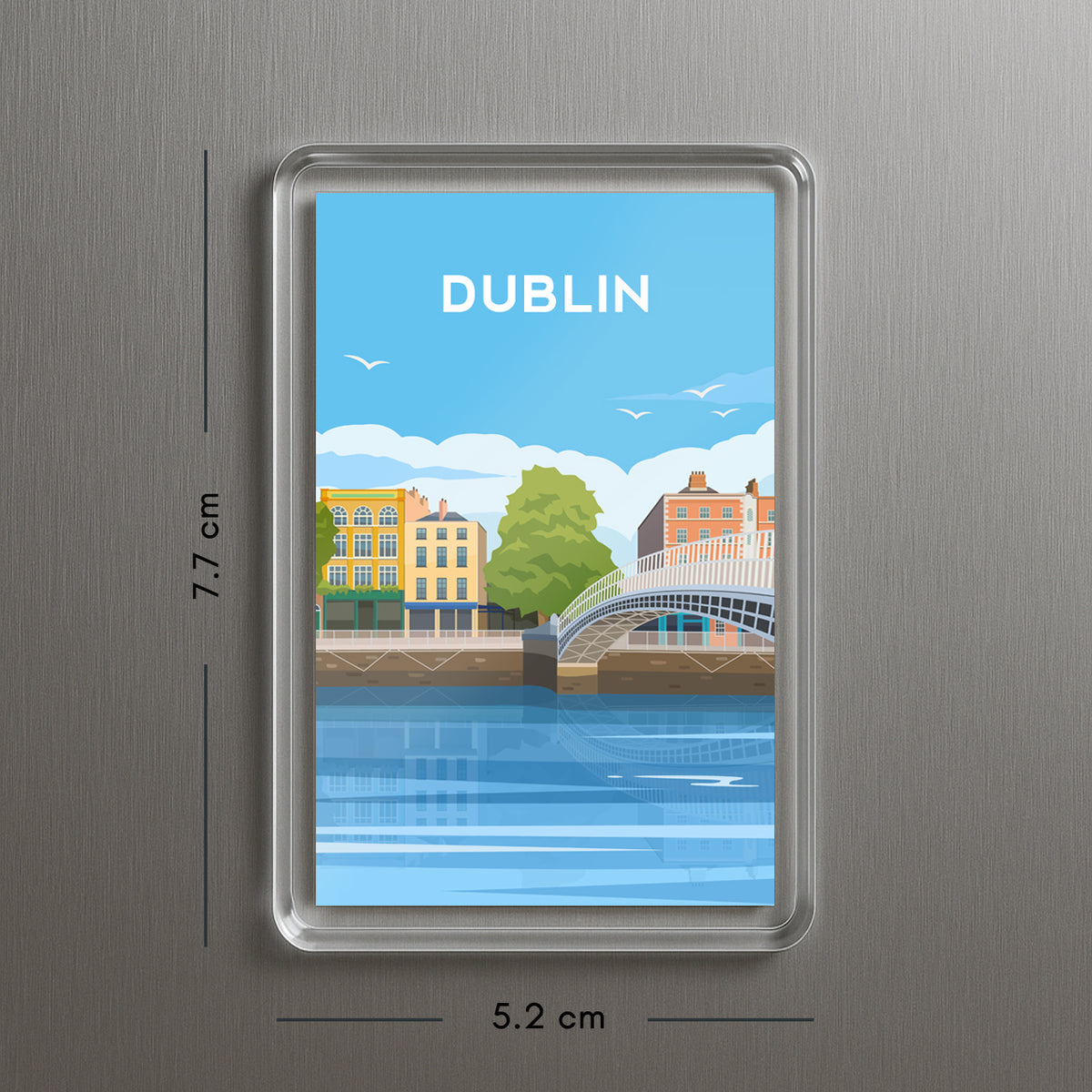 Dublin City Fridge Magnet | Ireland Travel Gift