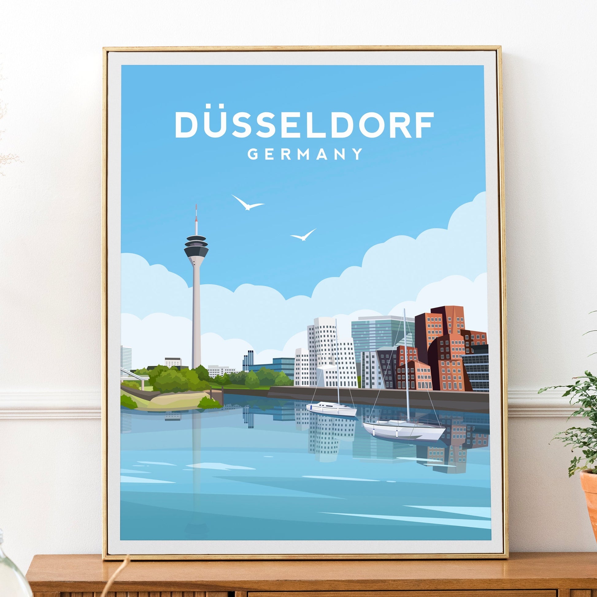 Dusseldorf Print | Germany City Travel Wall Art