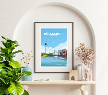Dusseldorf Print | Germany City Travel Wall Art