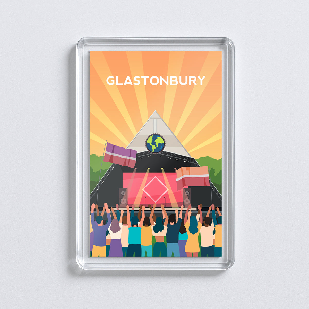 Glastonbury Festival Fridge Magnet | England Music Gift