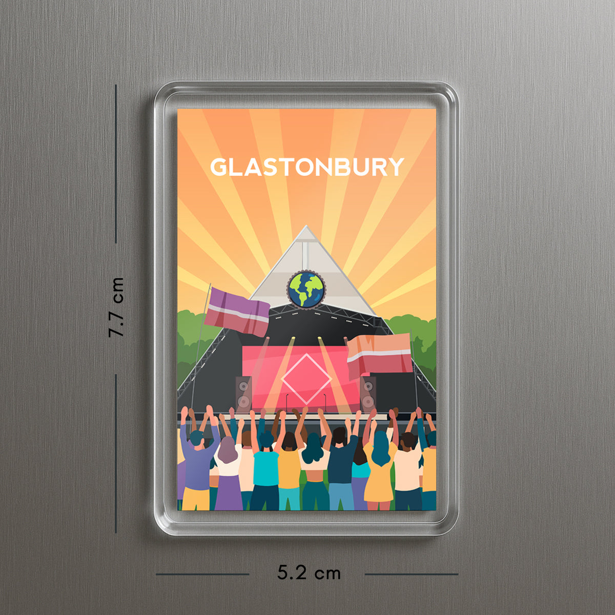 Glastonbury Festival Fridge Magnet | England Music Gift