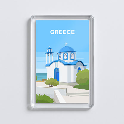 Greece Ikaria Fridge Magnet | Greek Island Travel Gift