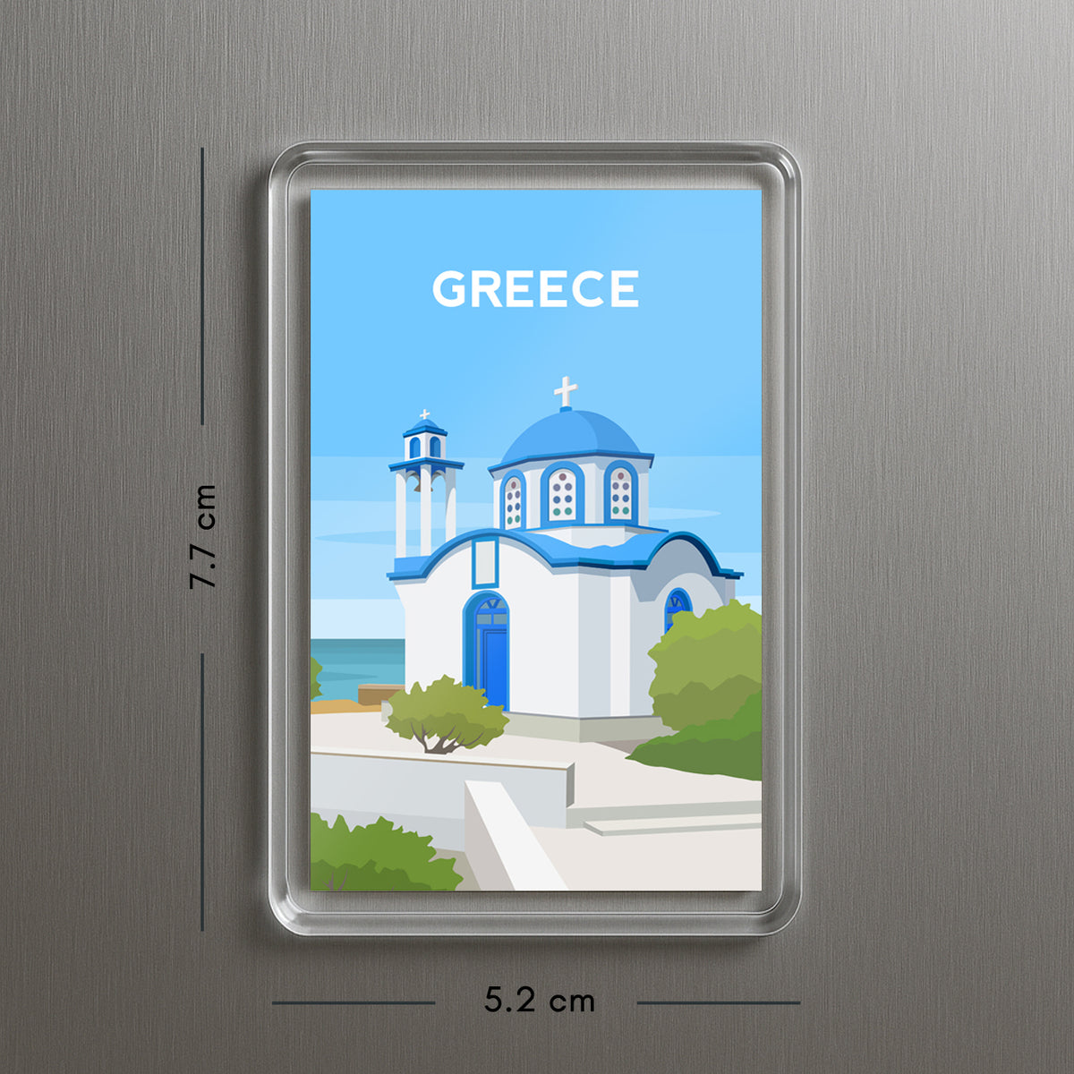 Greece Ikaria Fridge Magnet | Greek Island Travel Gift