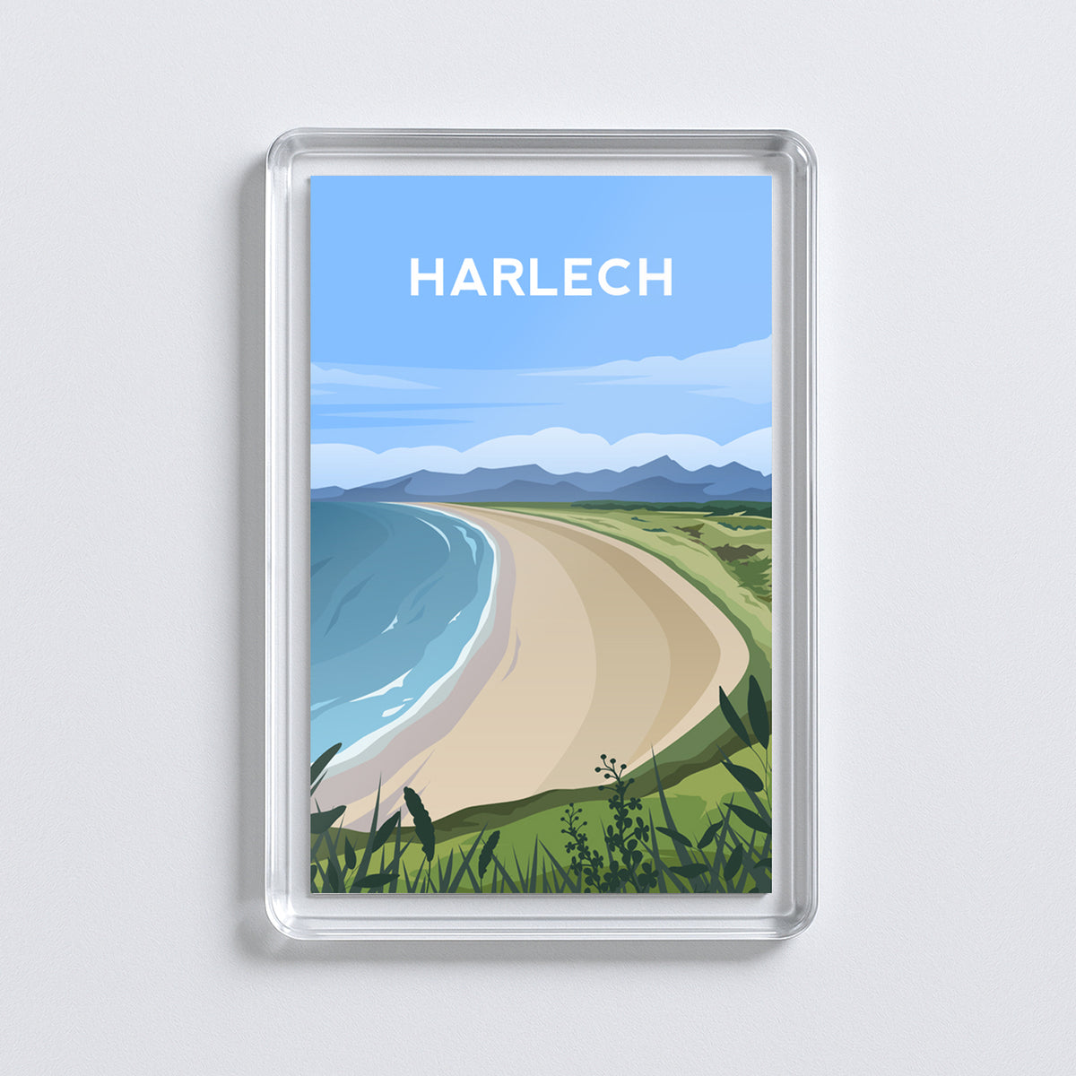 Harlech Wales Fridge Magnet | Welsh Souvenir | Gwynedd Travel Gift