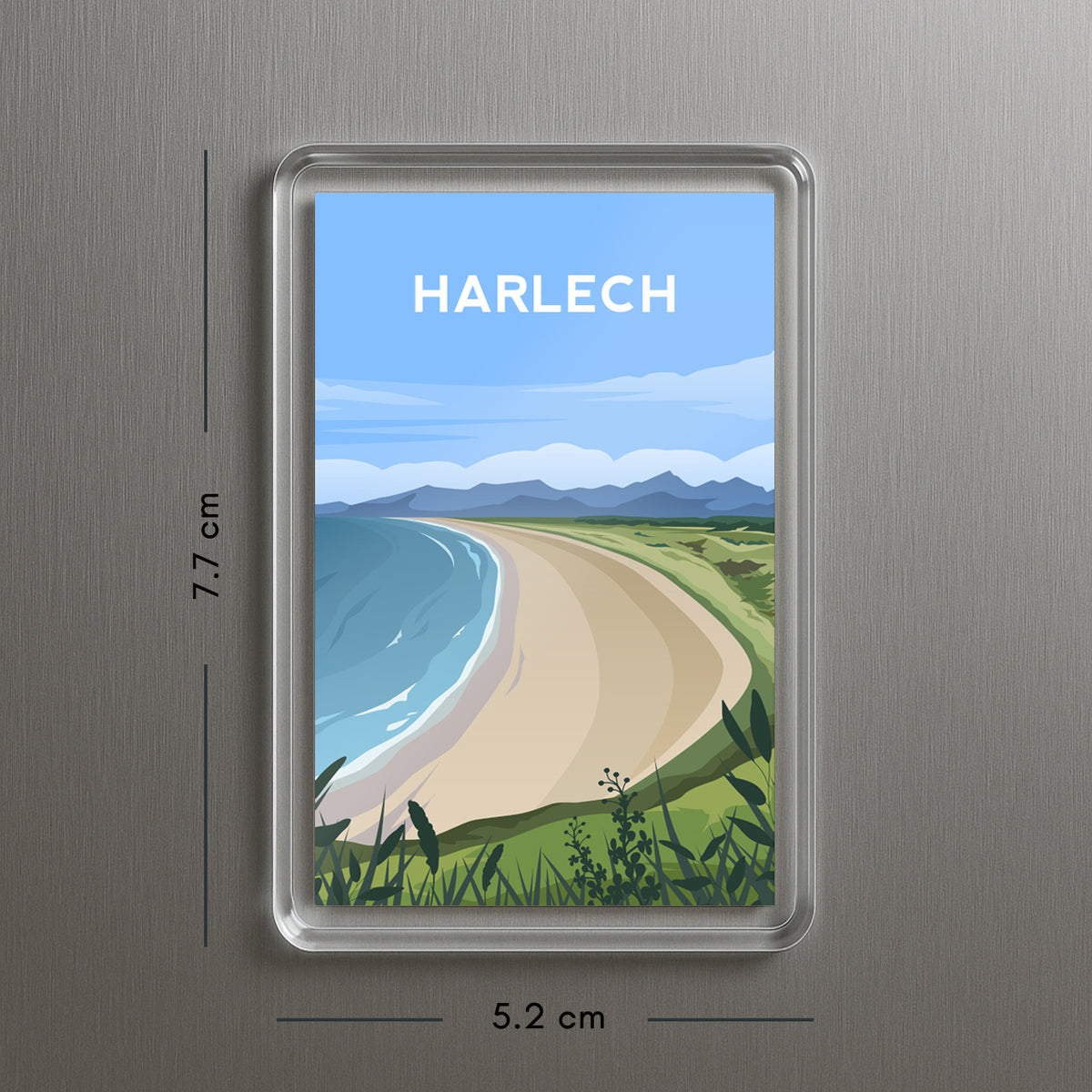 Harlech Wales Fridge Magnet | Welsh Souvenir | Gwynedd Travel Gift