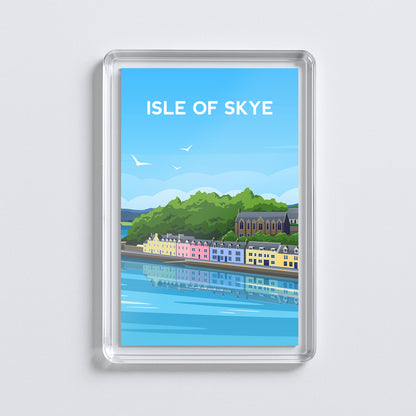 Isle Of Skye Scotland Fridge Magnet | Portree Bay Travel Gift