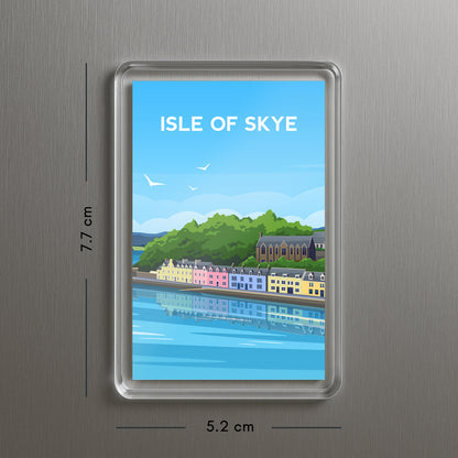 Isle Of Skye Scotland Fridge Magnet | Portree Bay Travel Gift