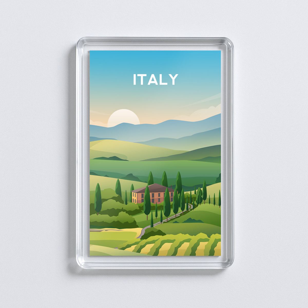 Tuscany Italy Fridge Magnet | Italian Countryside Travel Gift