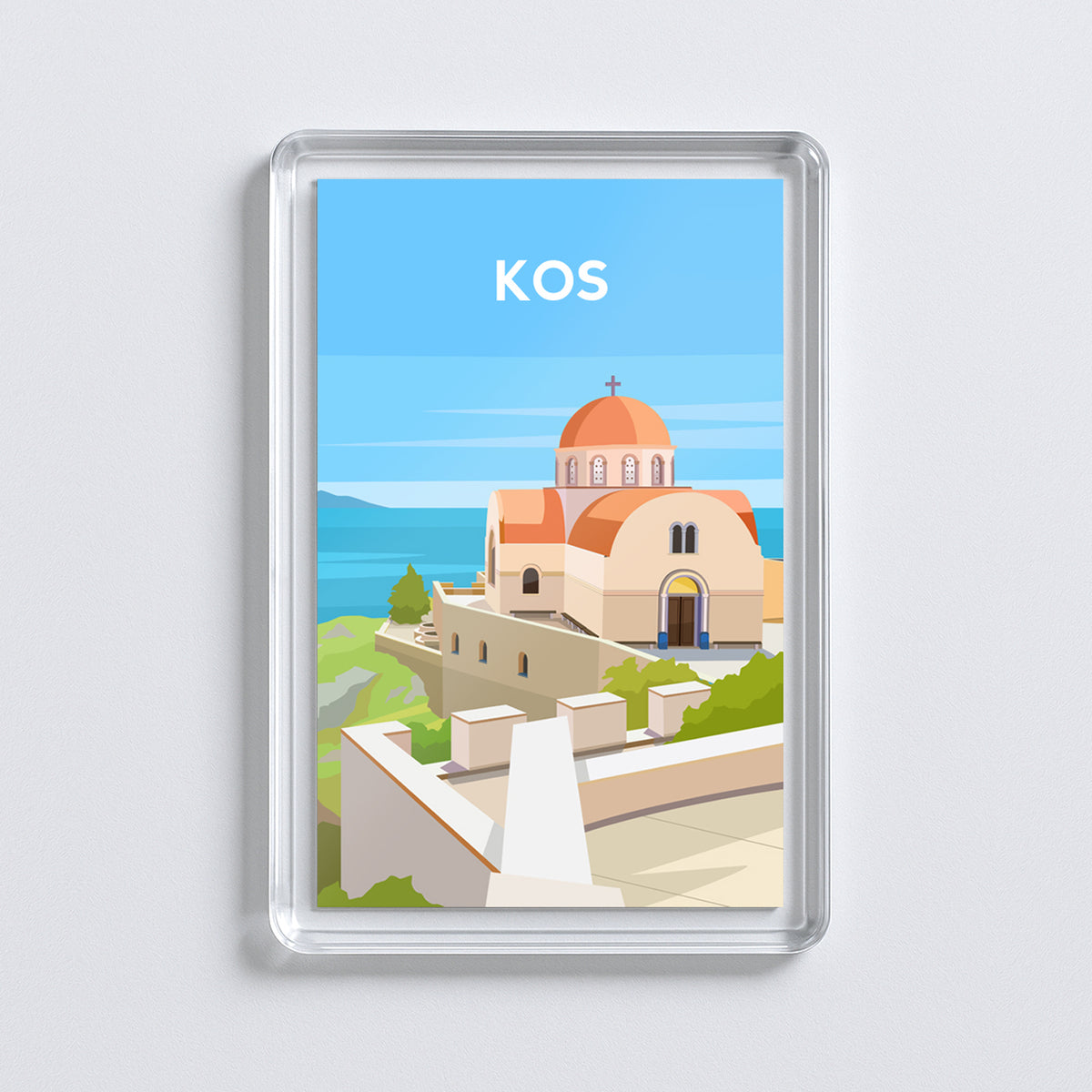 Kos Greece Fridge Magnet | Greek Island Travel Gift