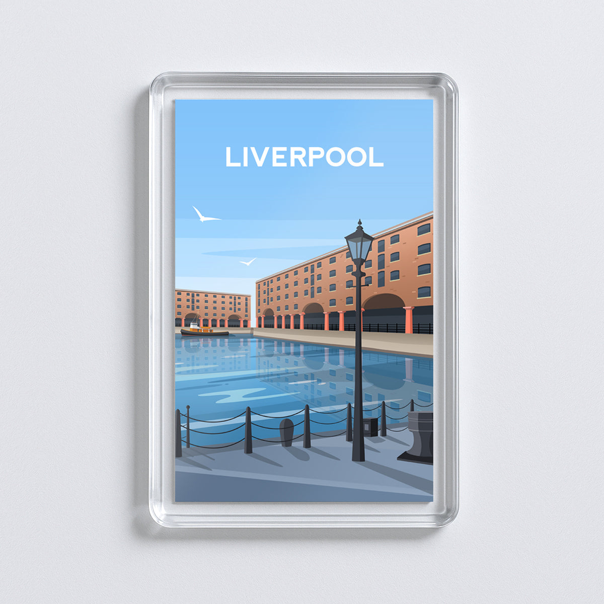 Liverpool Fridge Magnet | Albert Docks England Travel Gift