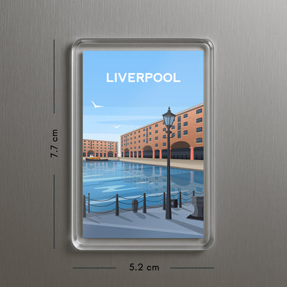 Liverpool Fridge Magnet | Albert Docks England Travel Gift