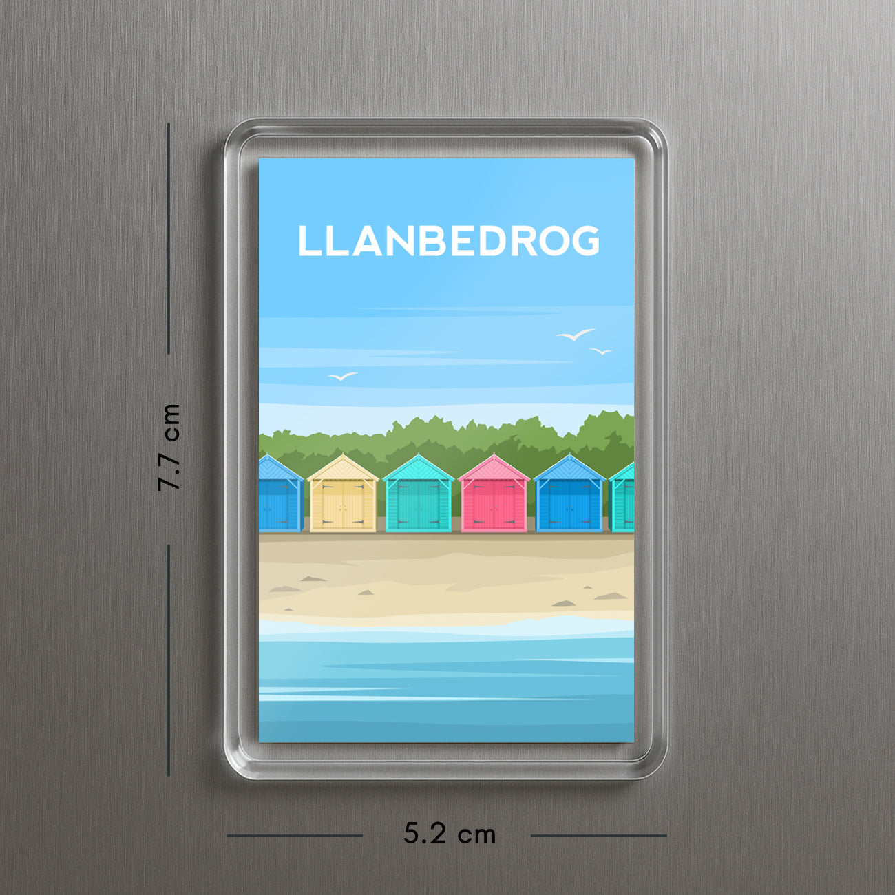 Llanbedrog Wales Acrylic Fridge Magnet | Llyn Peninsula Magnet