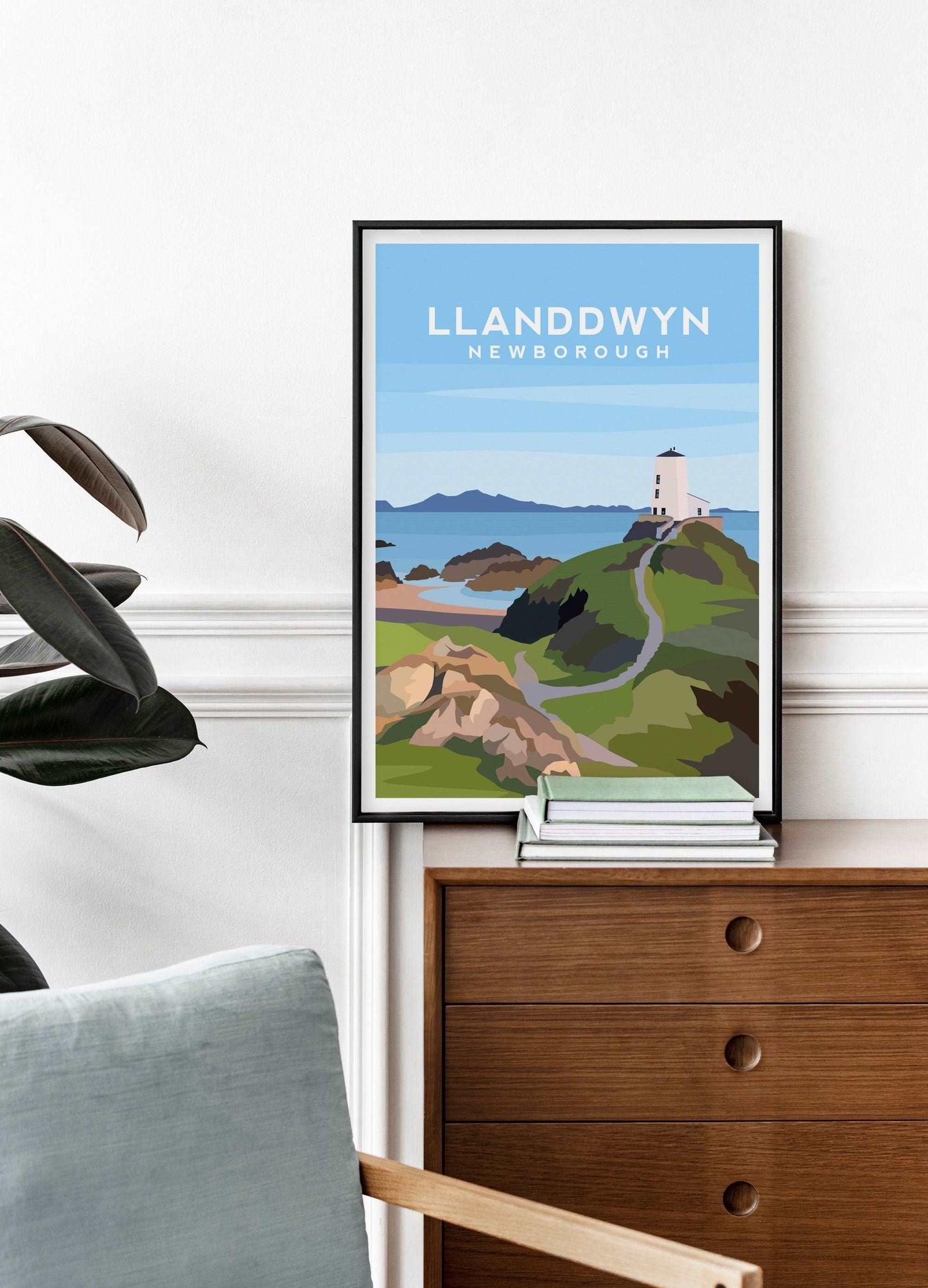 Llanddwyn Island, Anglesey Wales Travel Print Typelab