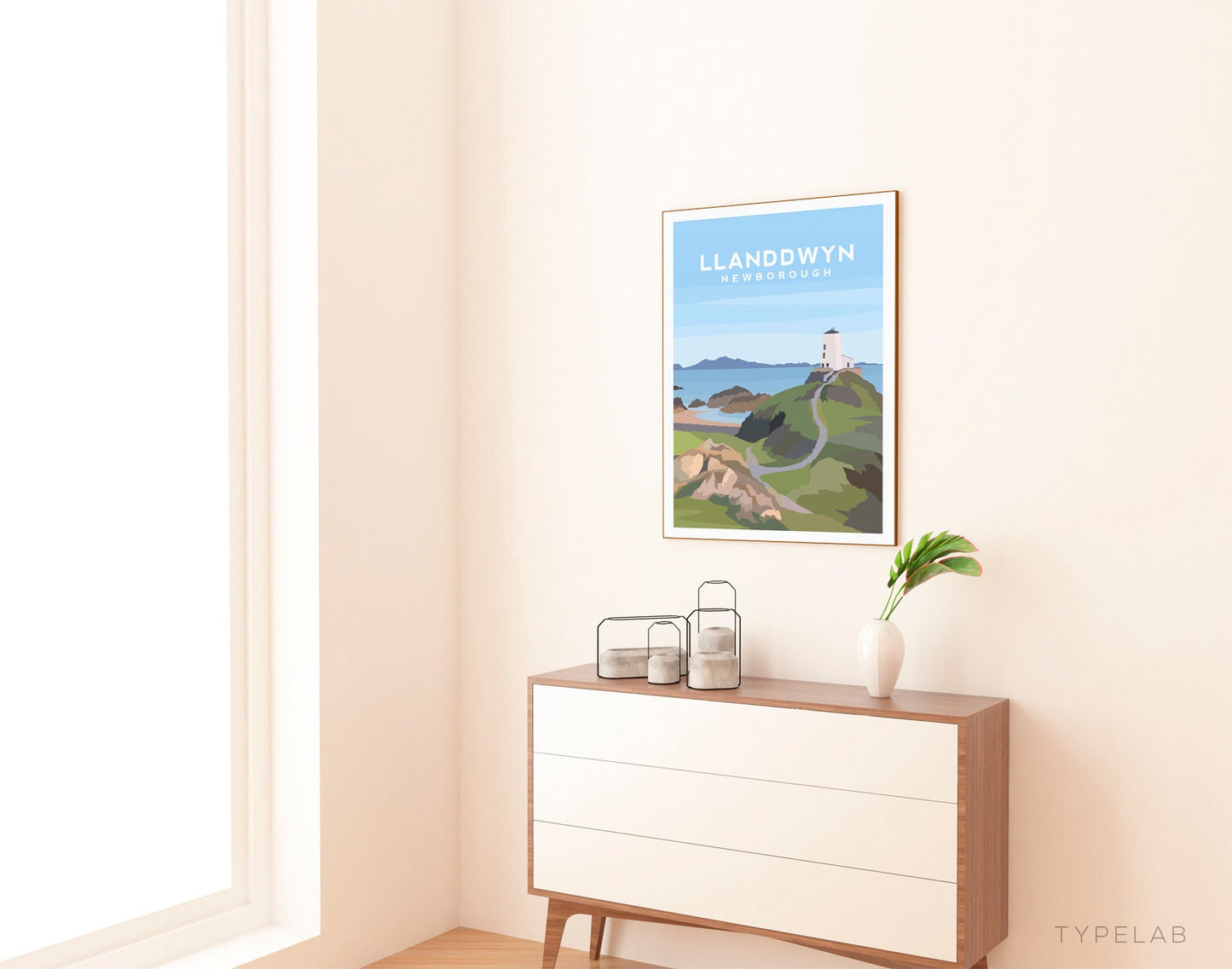 Llanddwyn Island, Anglesey Wales Travel Print Typelab