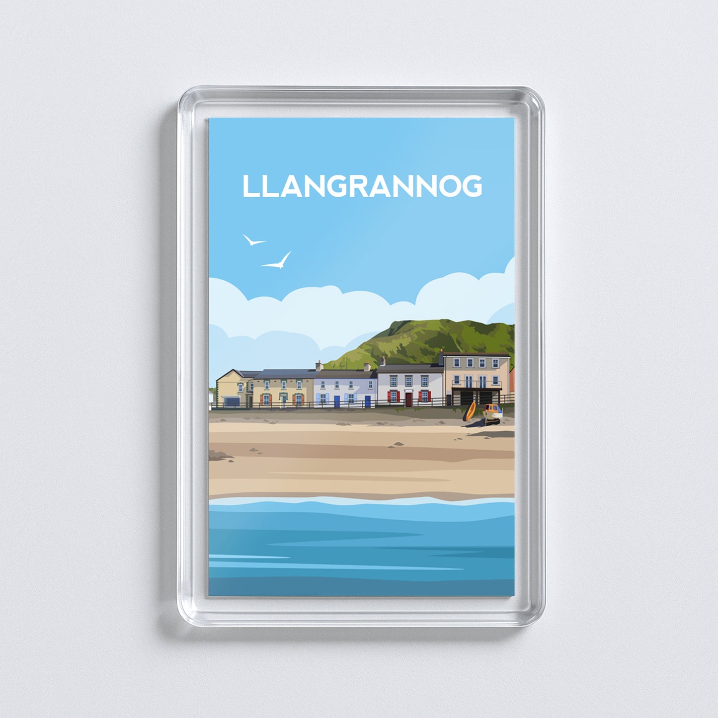 Llangrannog Wales Fridge Magnet | Welsh Travel Gift