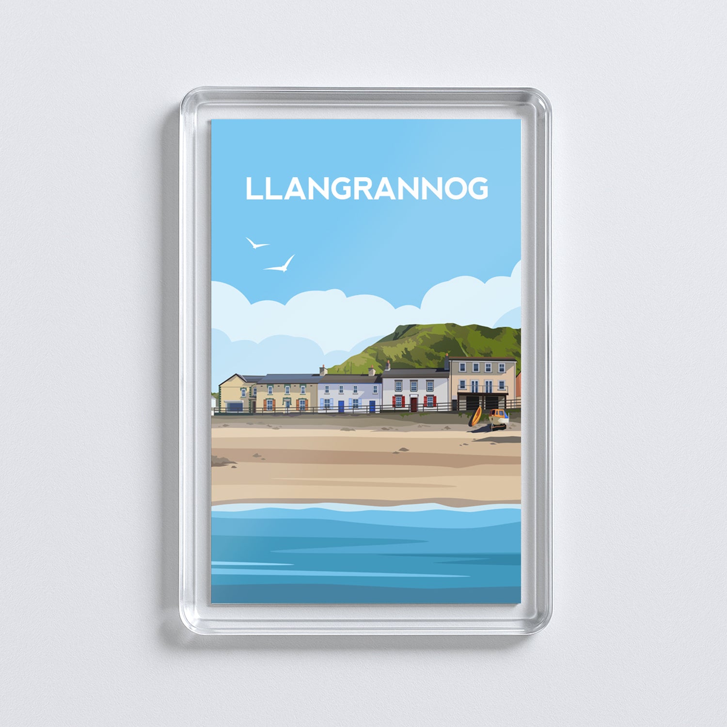 Llangrannog Wales Fridge Magnet | Welsh Travel Gift