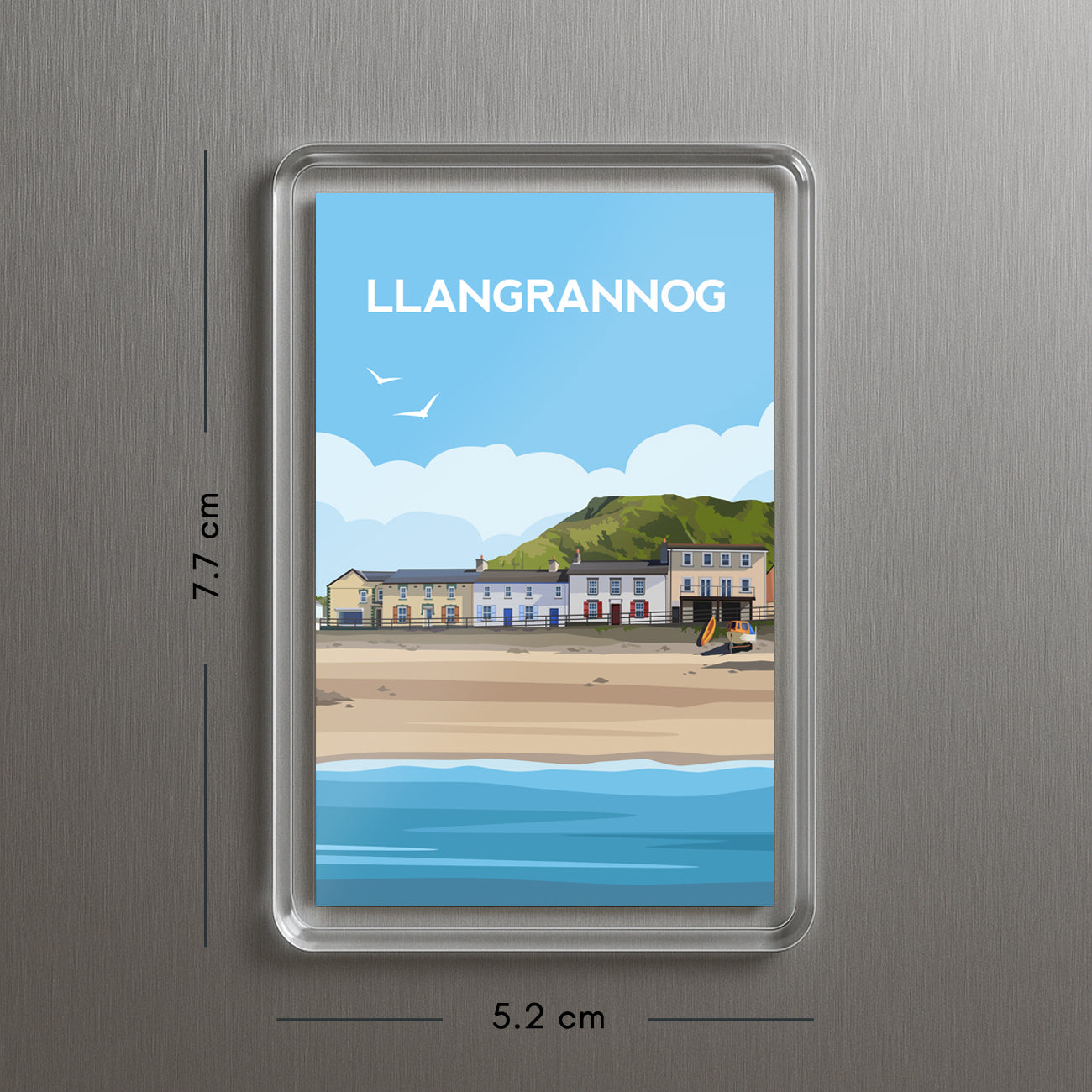 Llangrannog Wales Fridge Magnet | Welsh Travel Gift