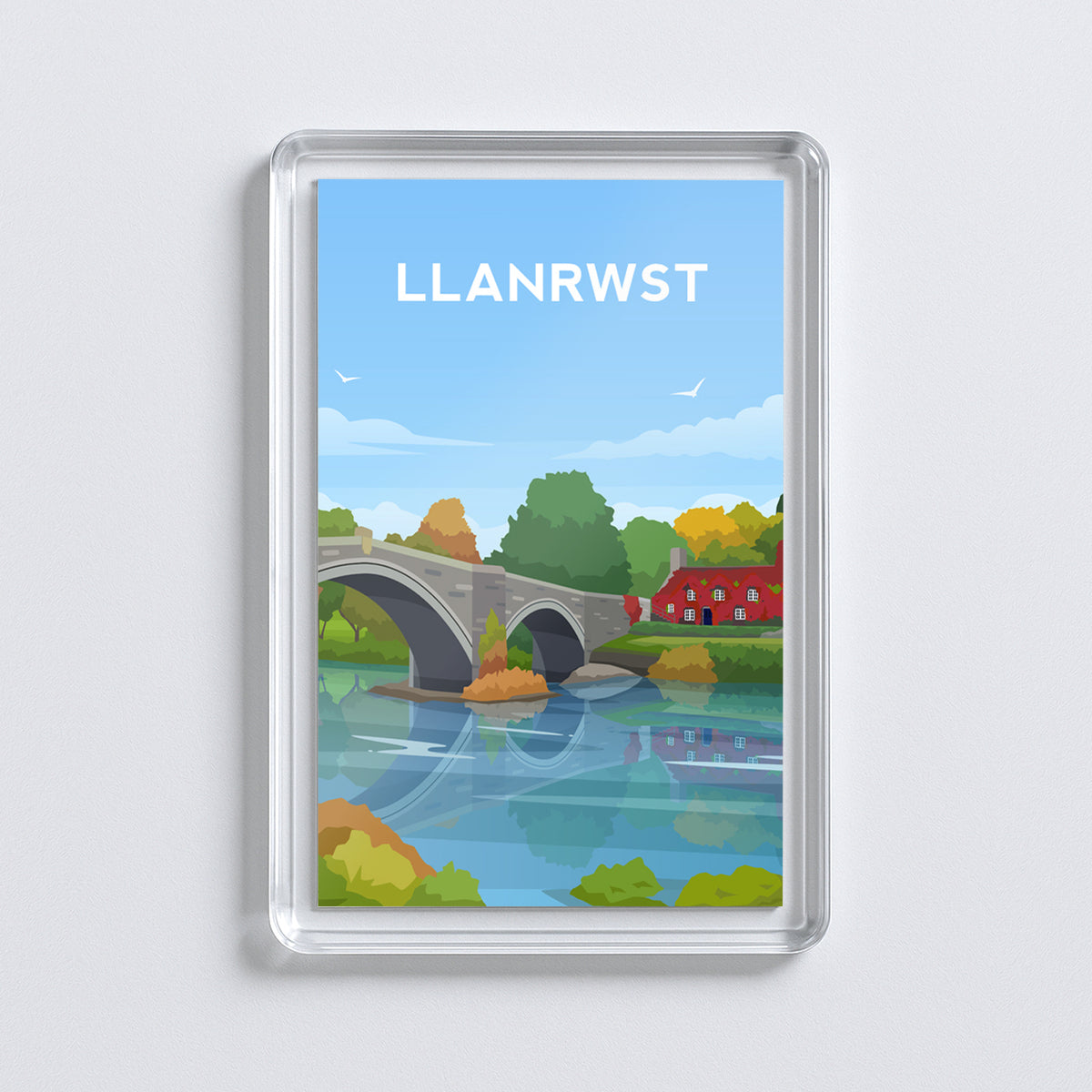 Llanrwst Wales Fridge Magnet | Welsh Souvenir | Conwy Travel Gift