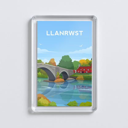 Llanrwst Wales Fridge Magnet | Welsh Souvenir | Conwy Travel Gift