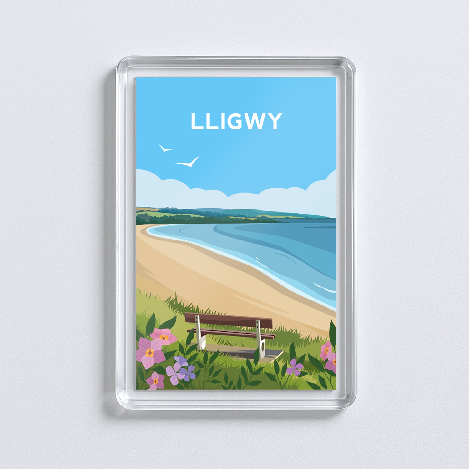 Lligwy Wales Acrylic Fridge Magnets | Welsh Travel Art