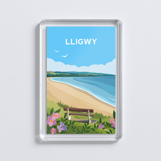 Lligwy Wales Acrylic Fridge Magnets | Welsh Travel Art