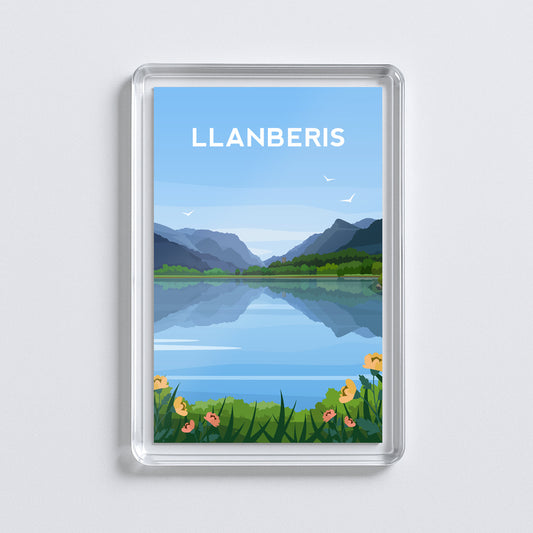 Llanberis Wales Fridge Magnet | Welsh Souvenir | Snowdonia Travel Gift