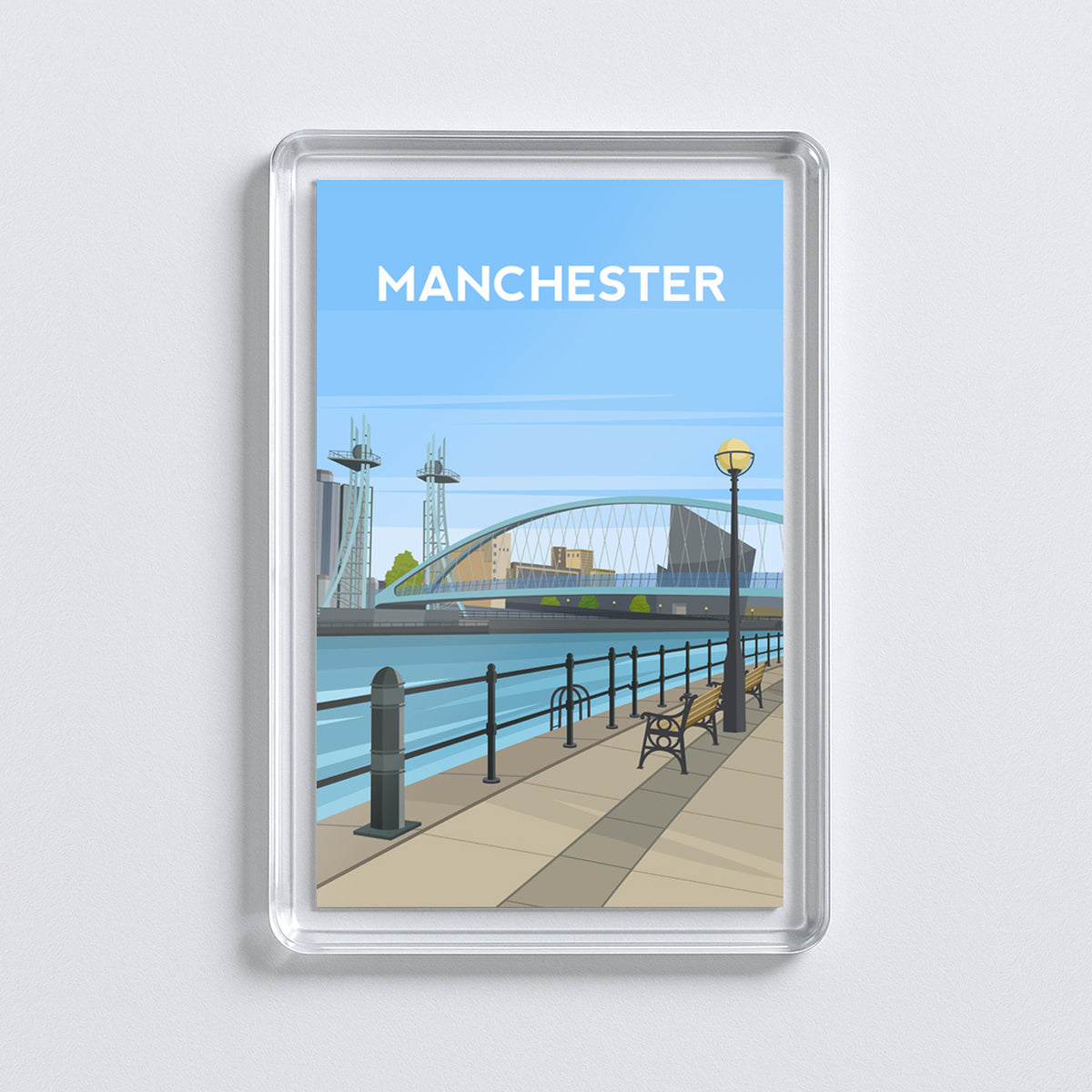Manchester Fridge Magnet | Salford Quays England Travel Gift