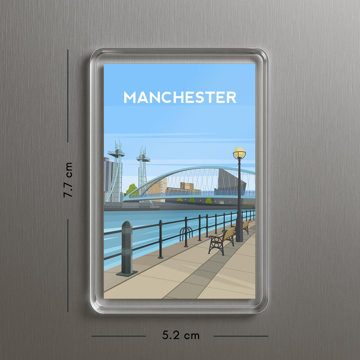Manchester Fridge Magnet | Salford Quays England Travel Gift