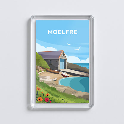 Moelfre Anglesey Acrylic Fridge Magnet | Wales Travel Magnet