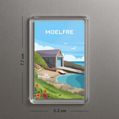 Moelfre Anglesey Acrylic Fridge Magnet | Wales Travel Magnet