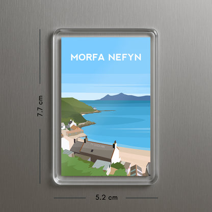 Morfa Nefyn Wales Acrylic Fridge Magnet | Llyn Peninsula Travel Magnet