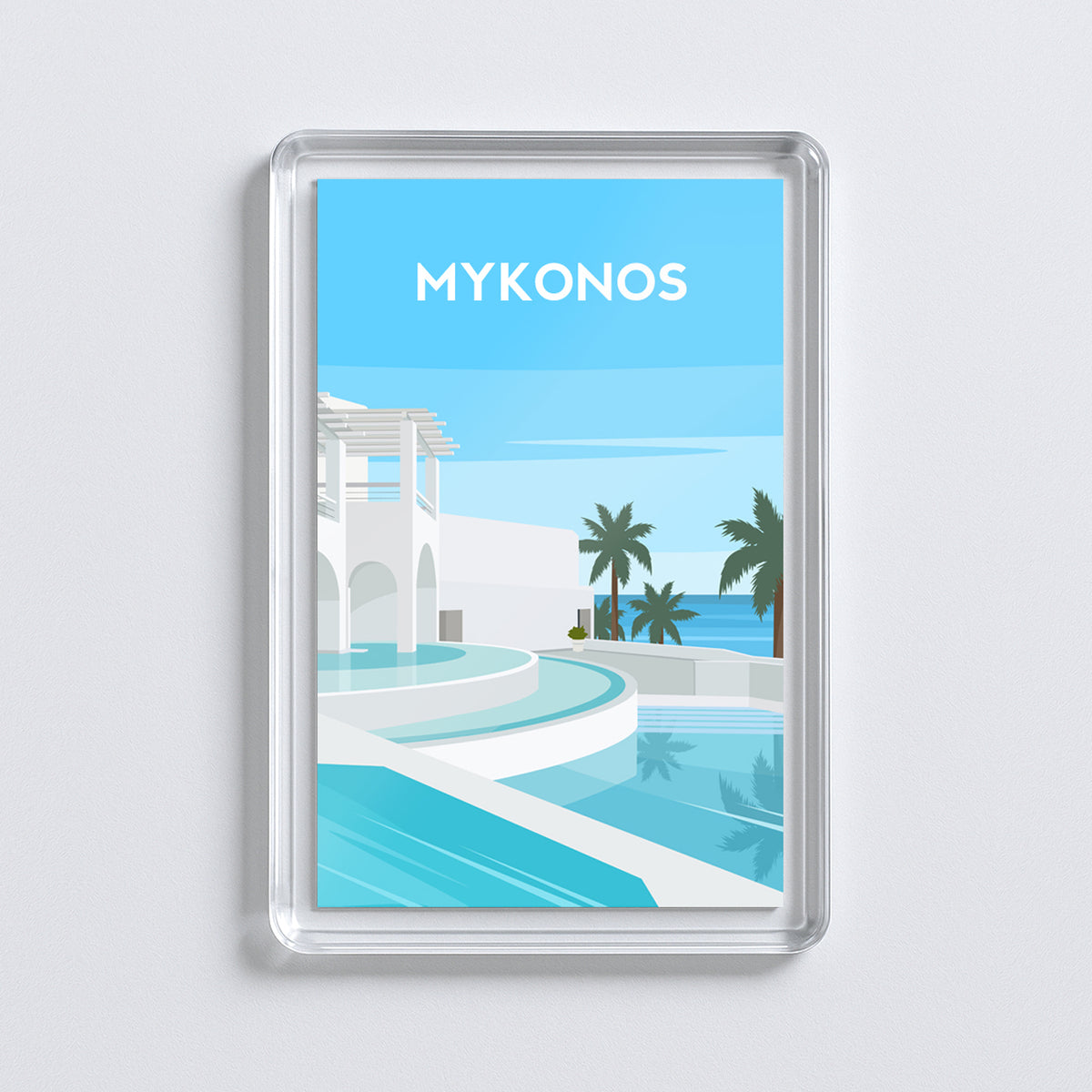 Mykonos Greece Fridge Magnet | Greek Island Travel Gift