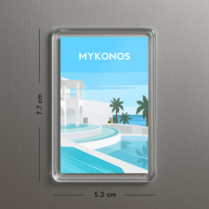 Mykonos Greece Fridge Magnet | Greek Island Travel Gift